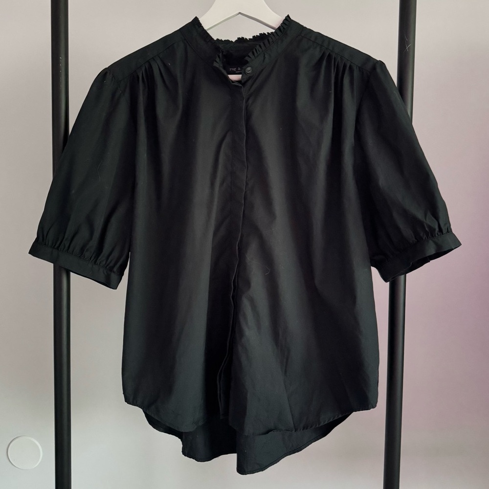 ❌SOLD❌ rag & bone Black Puff Sleeve Blouse